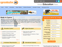 Tablet Screenshot of cypruseducation.info