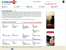 Tablet Screenshot of cypruseducation.com